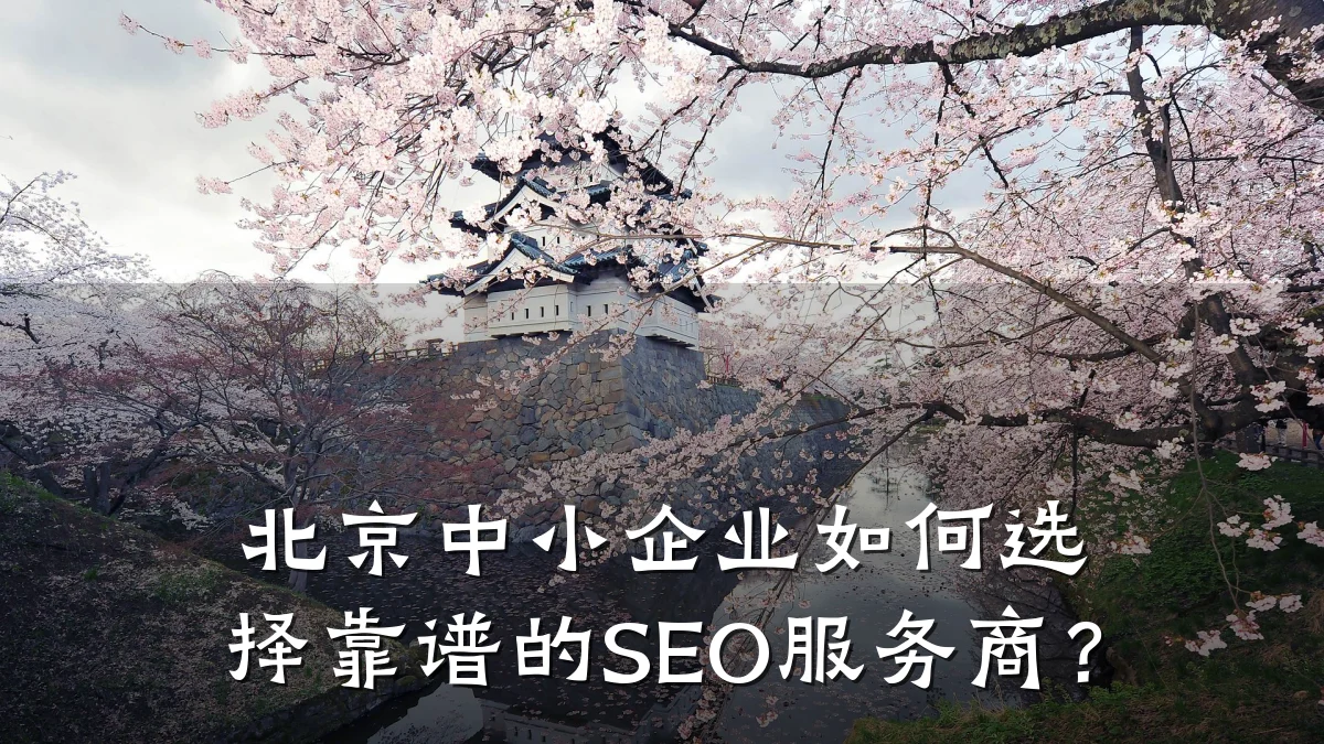 北京中小企业如何选择靠谱的SEO服务商?