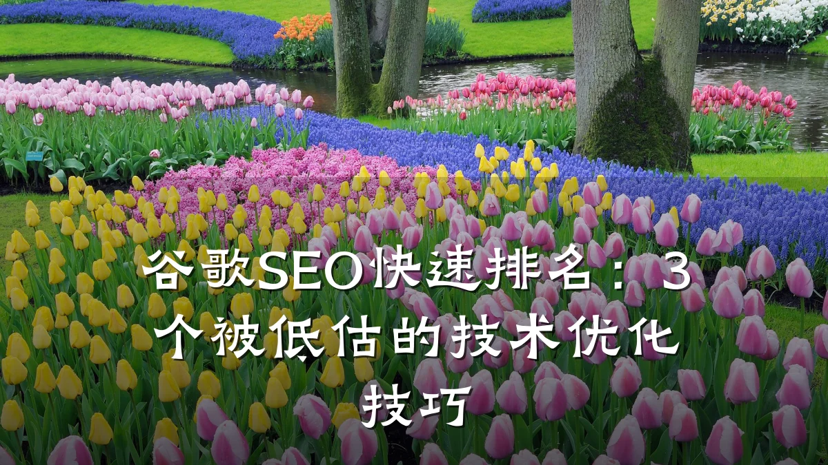 谷歌SEO快速排名:3个被低估的技术优化技巧