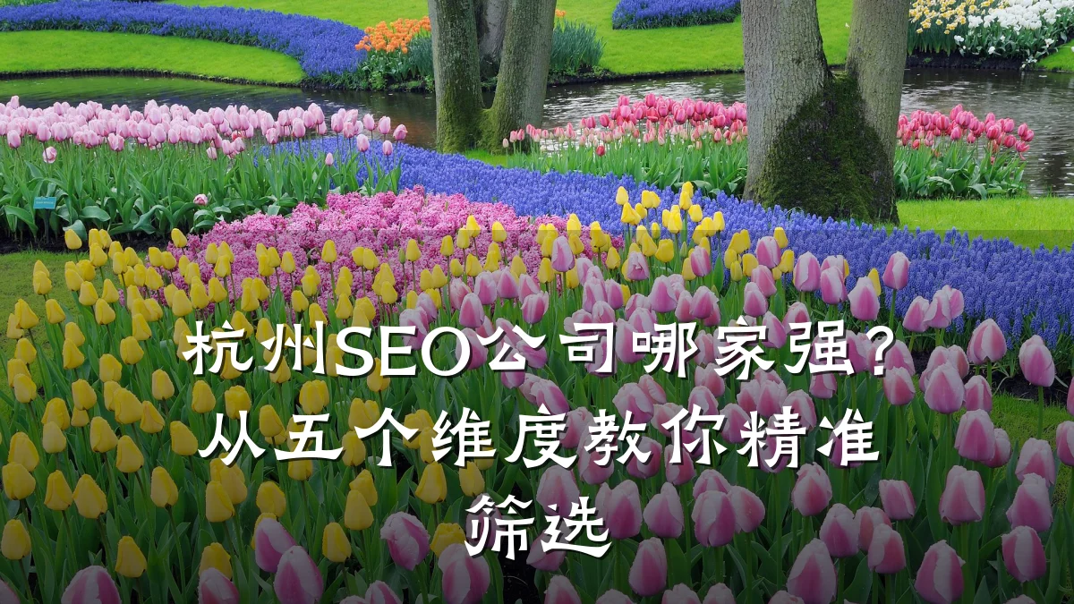 杭州SEO公司哪家强?从五个维度教你精准筛选