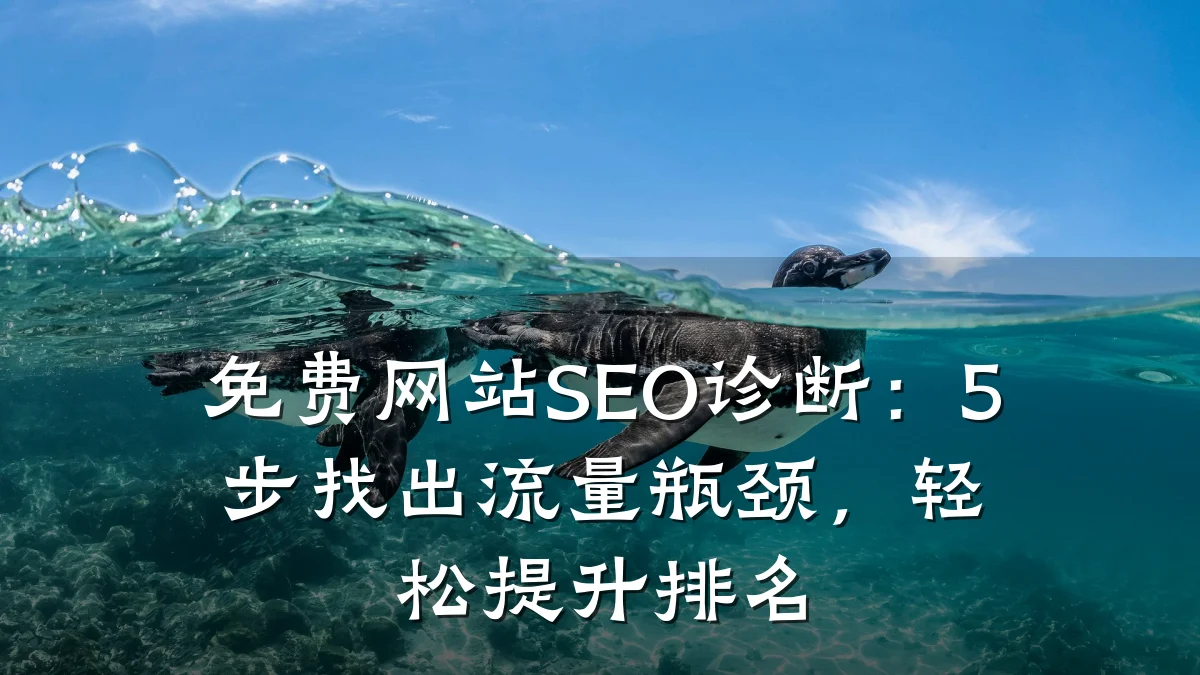 免费网站SEO诊断:5步找出流量瓶颈,轻松提升排名