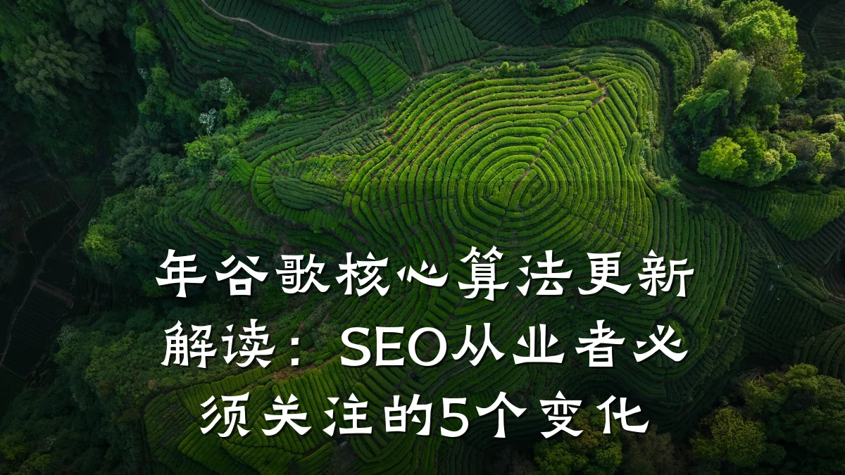 年谷歌核心算法更新解读:SEO从业者必须关注的5个变化