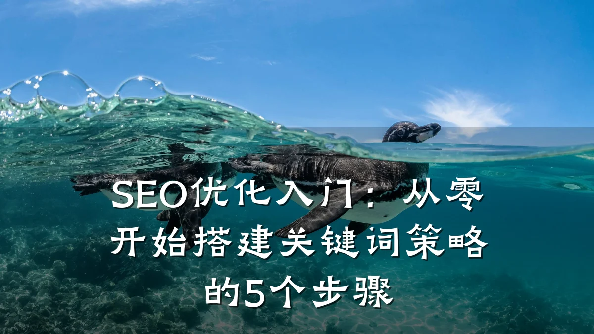 SEO优化入门:从零开始搭建关键词策略的5个步骤