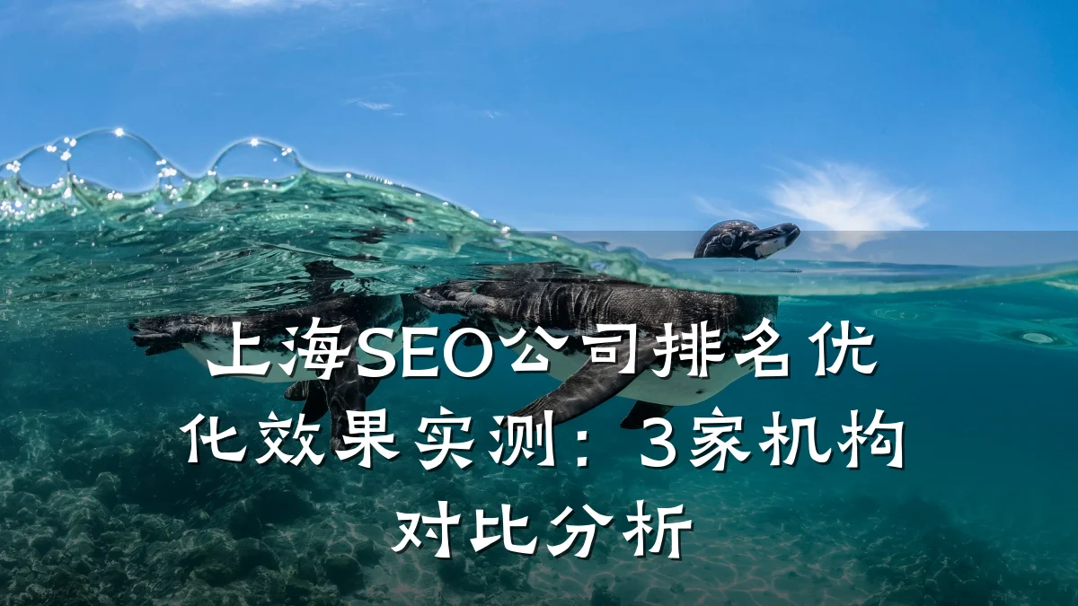 上海SEO公司排名优化效果实测:3家机构对比分析