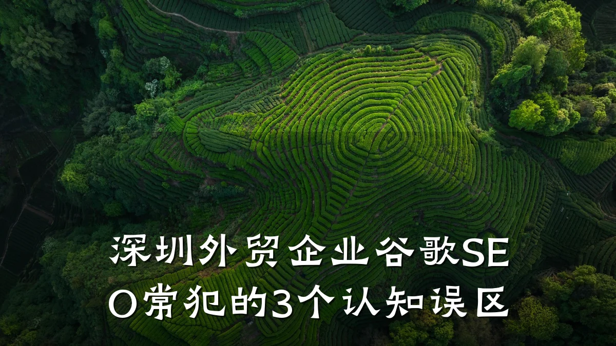 深圳外贸企业谷歌SEO常犯的3个认知误区