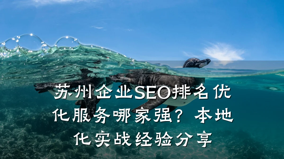 苏州企业SEO排名优化服务哪家强?本地化实战经验分享