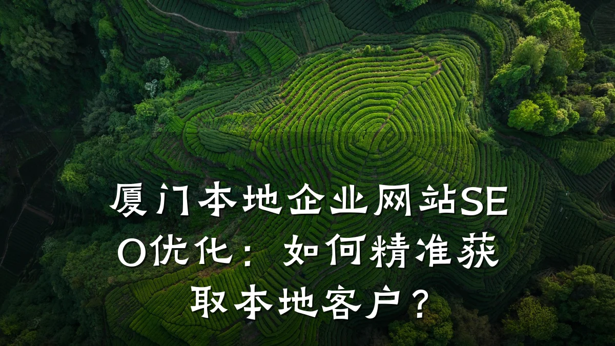 厦门本地企业网站SEO优化:如何精准获取本地客户?