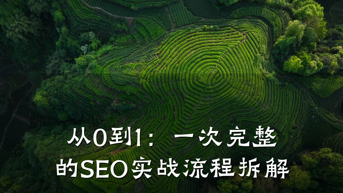 从0到1:一次完整的SEO实战流程拆解