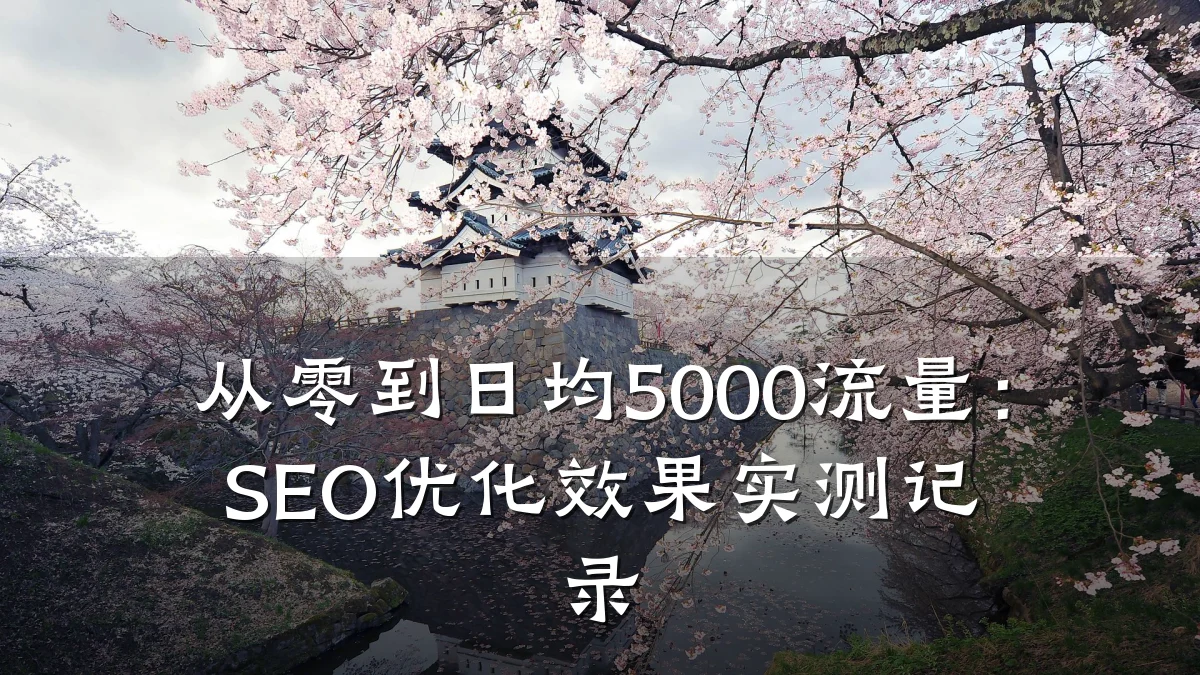 从零到日均5000流量:SEO优化效果实测记录