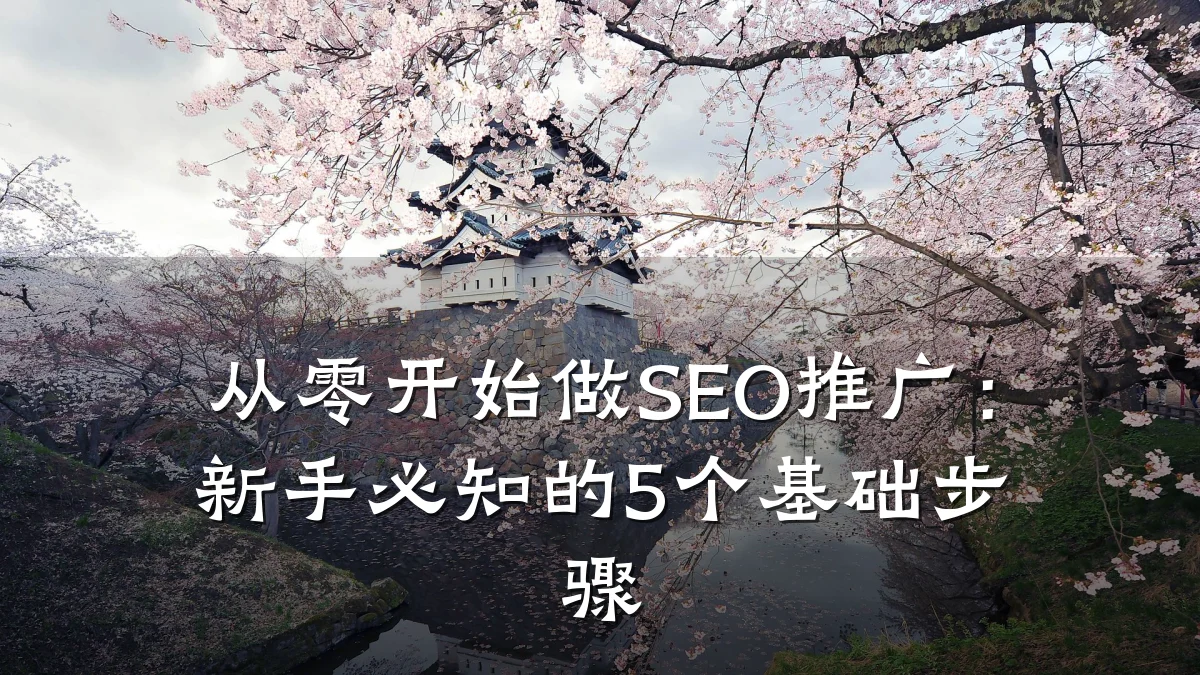 从零开始做SEO推广:新手必知的5个基础步骤