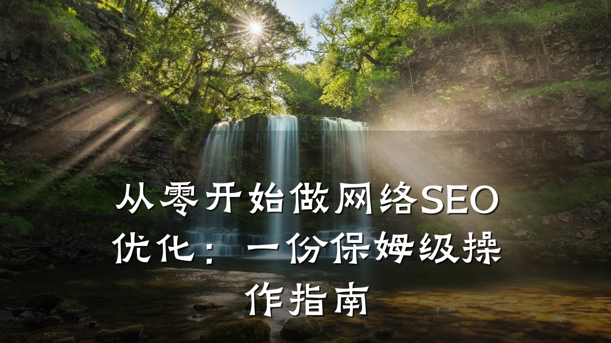 从零开始做网络SEO优化：一份保姆级操作指南