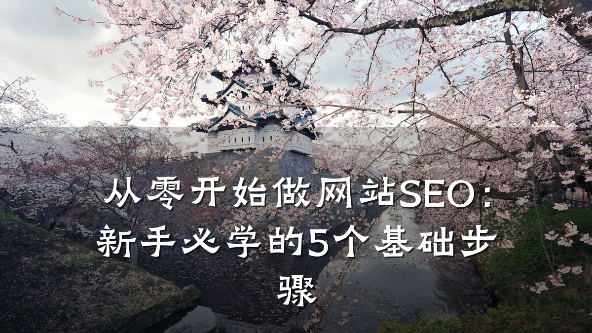 从零开始做网站SEO：新手必学的5个基础步骤