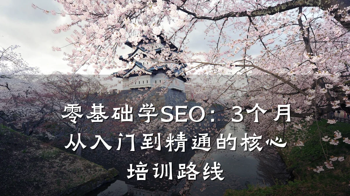 零基础学SEO:3个月从入门到精通的核心培训路线