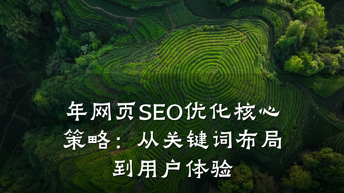 年网页SEO优化核心策略:从关键词布局到用户体验
