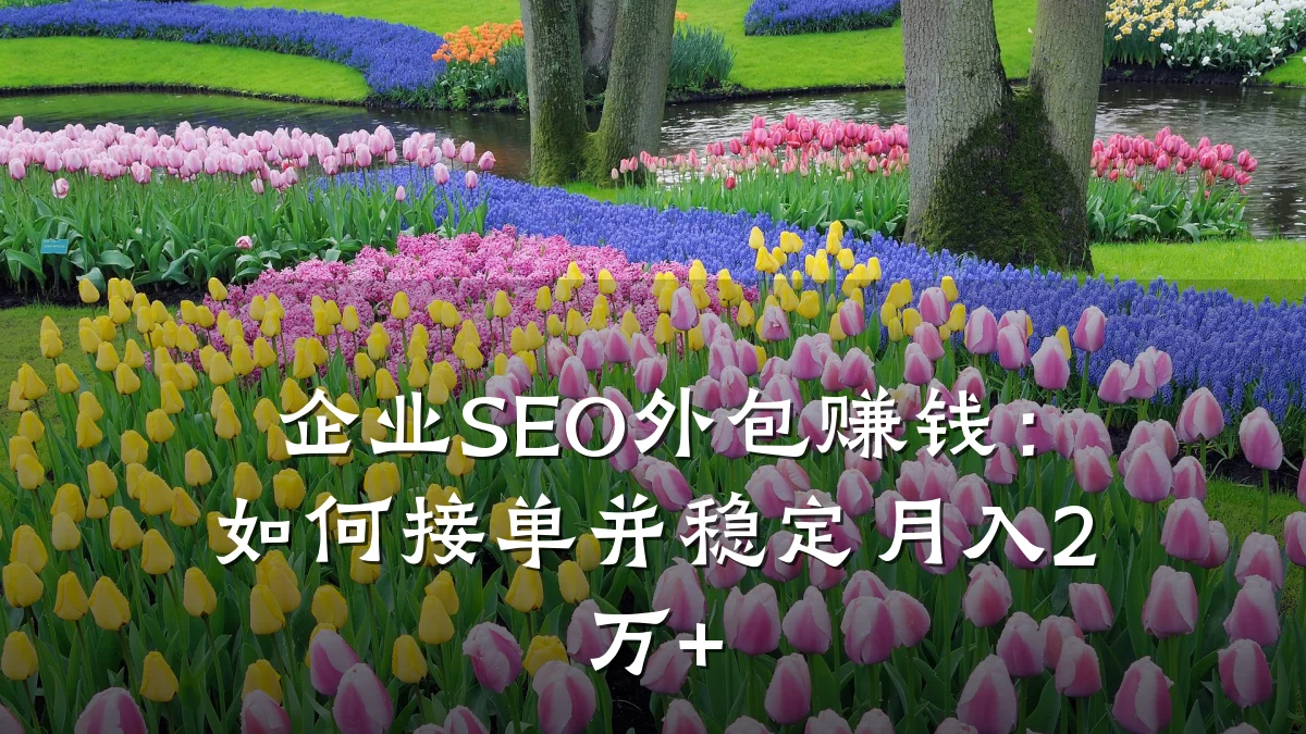 企业SEO外包赚钱:如何接单并稳定月入2万+