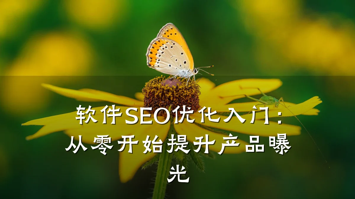 软件SEO优化入门:从零开始提升产品曝光