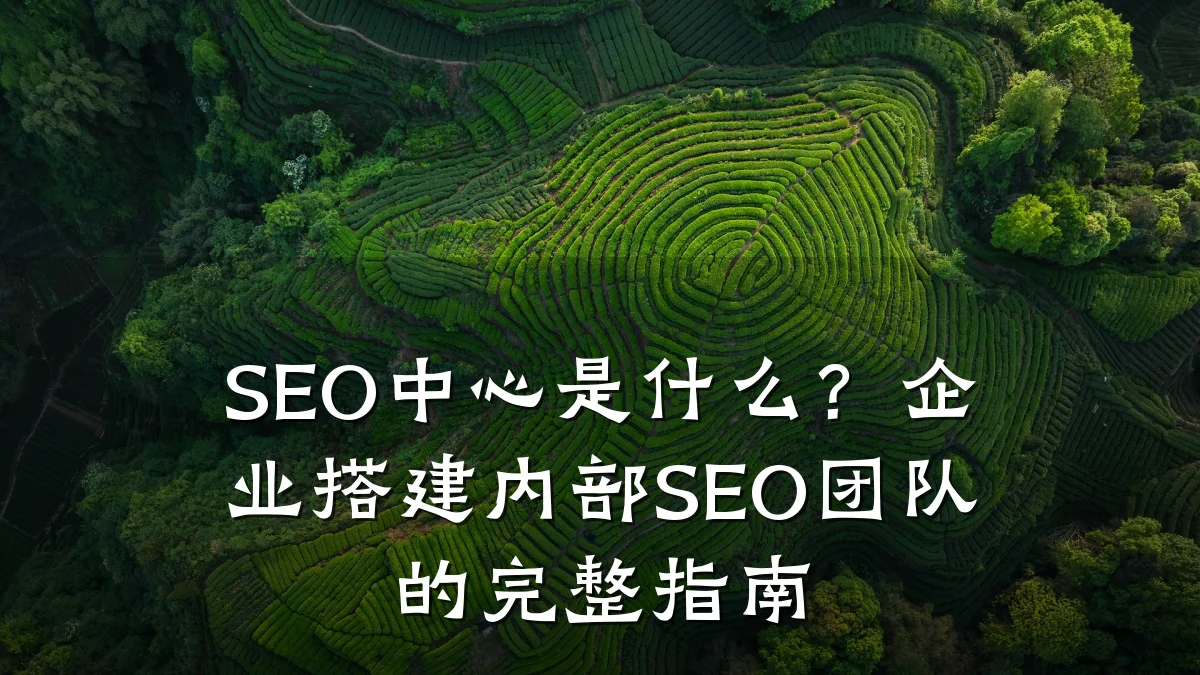 SEO中心是什么？企业搭建内部SEO团队的完整指南