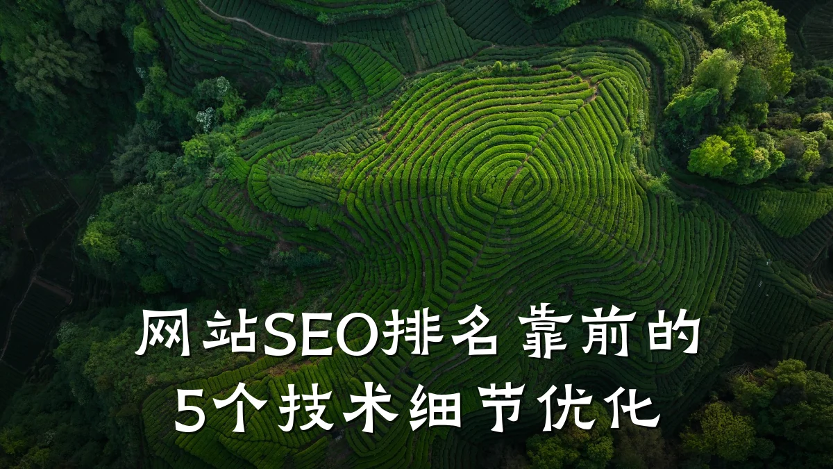 网站SEO排名靠前的5个技术细节优化