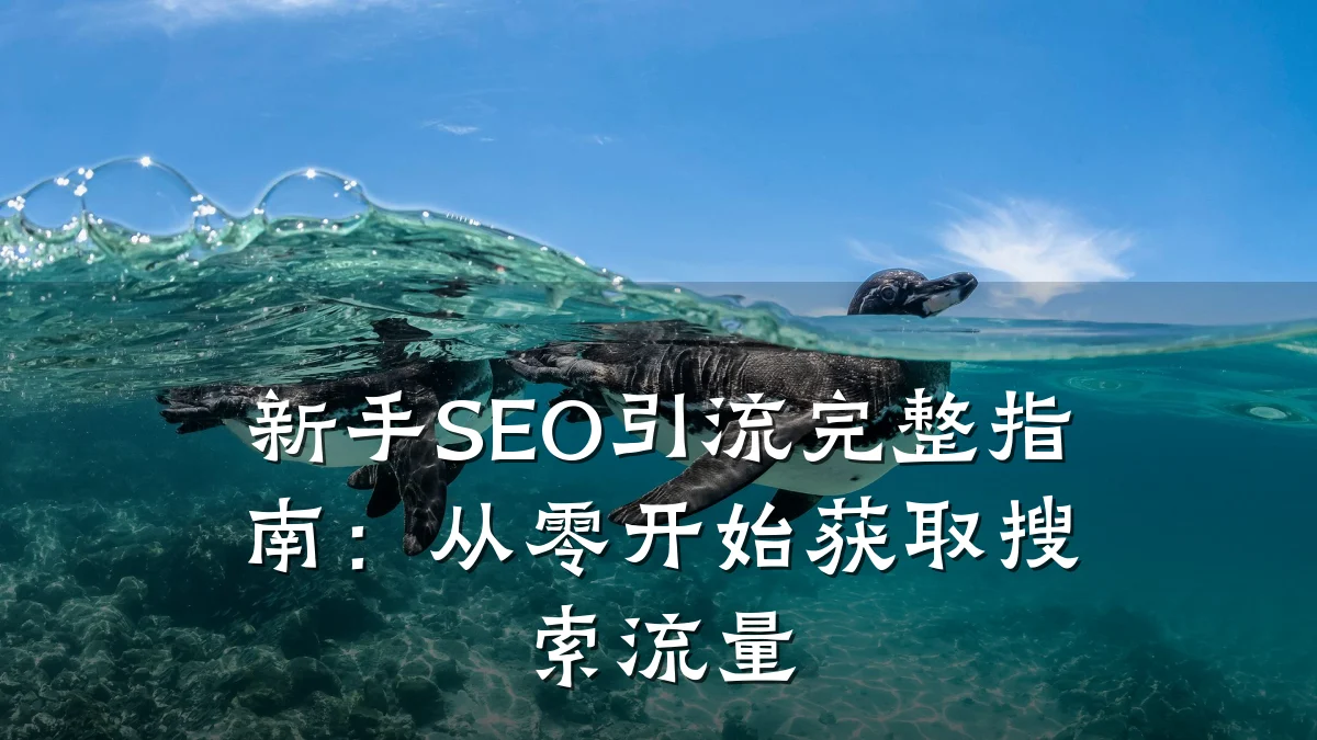 新手SEO引流完整指南:从零开始获取搜索流量