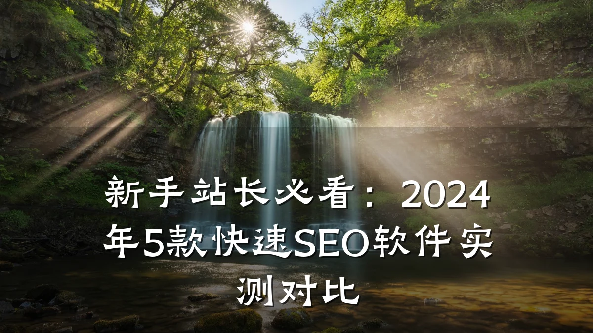 新手站长必看:2024年5款快速SEO软件实测对比