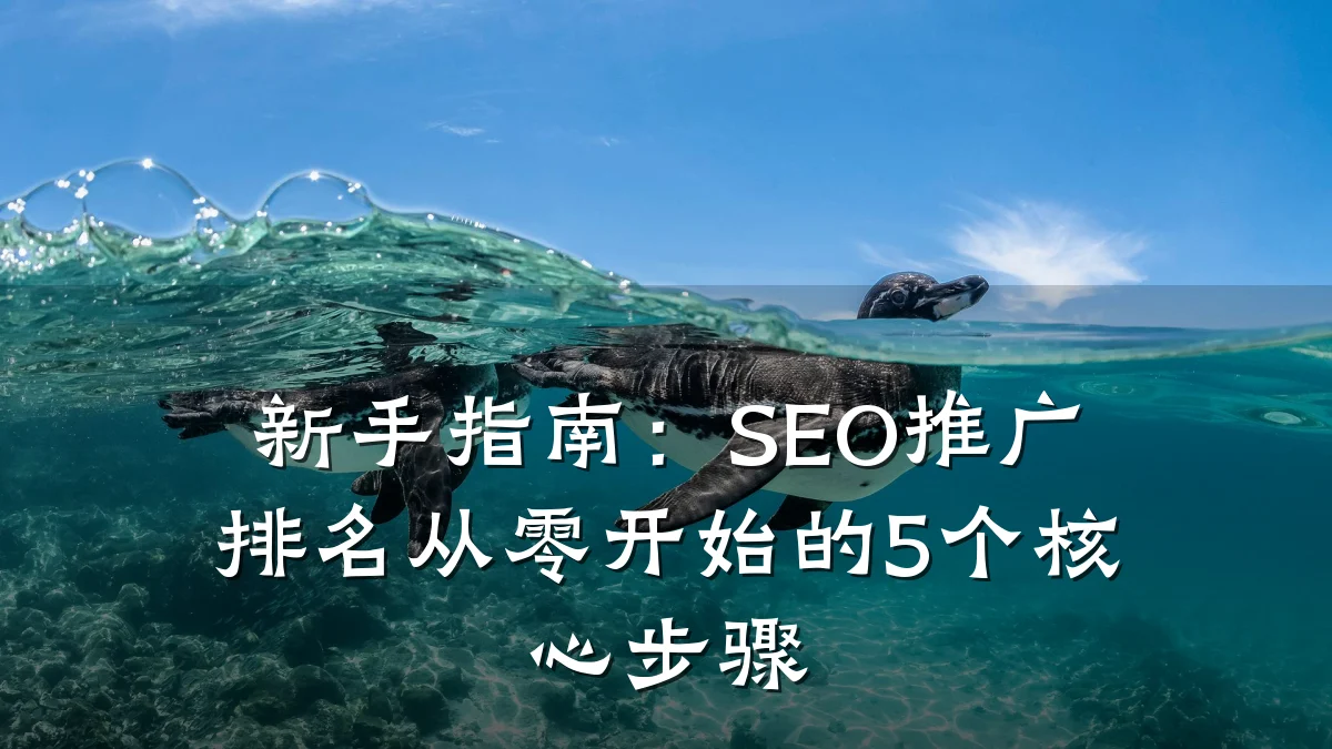 新手指南:SEO推广排名从零开始的5个核心步骤