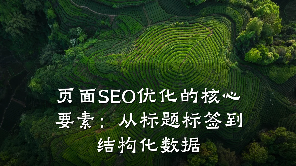 页面SEO优化的核心要素:从标题标签到结构化数据