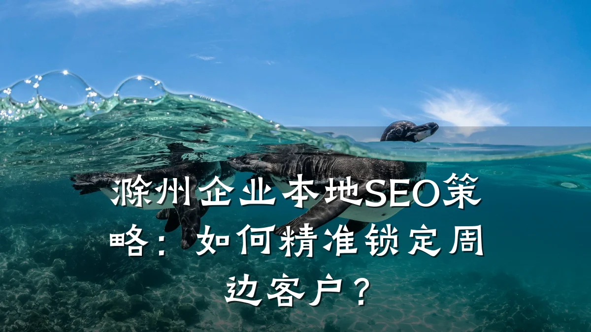 滁州企业本地SEO策略:如何精准锁定周边客户?