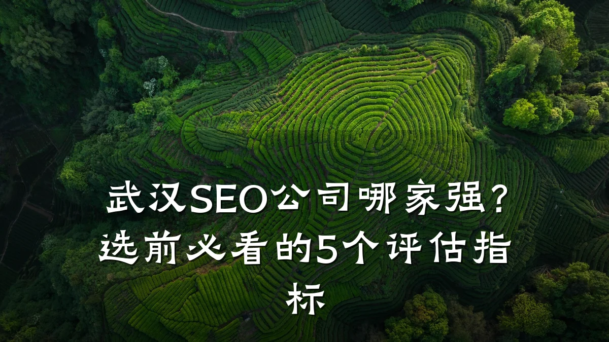 武汉SEO公司哪家强?选前必看的5个评估指标