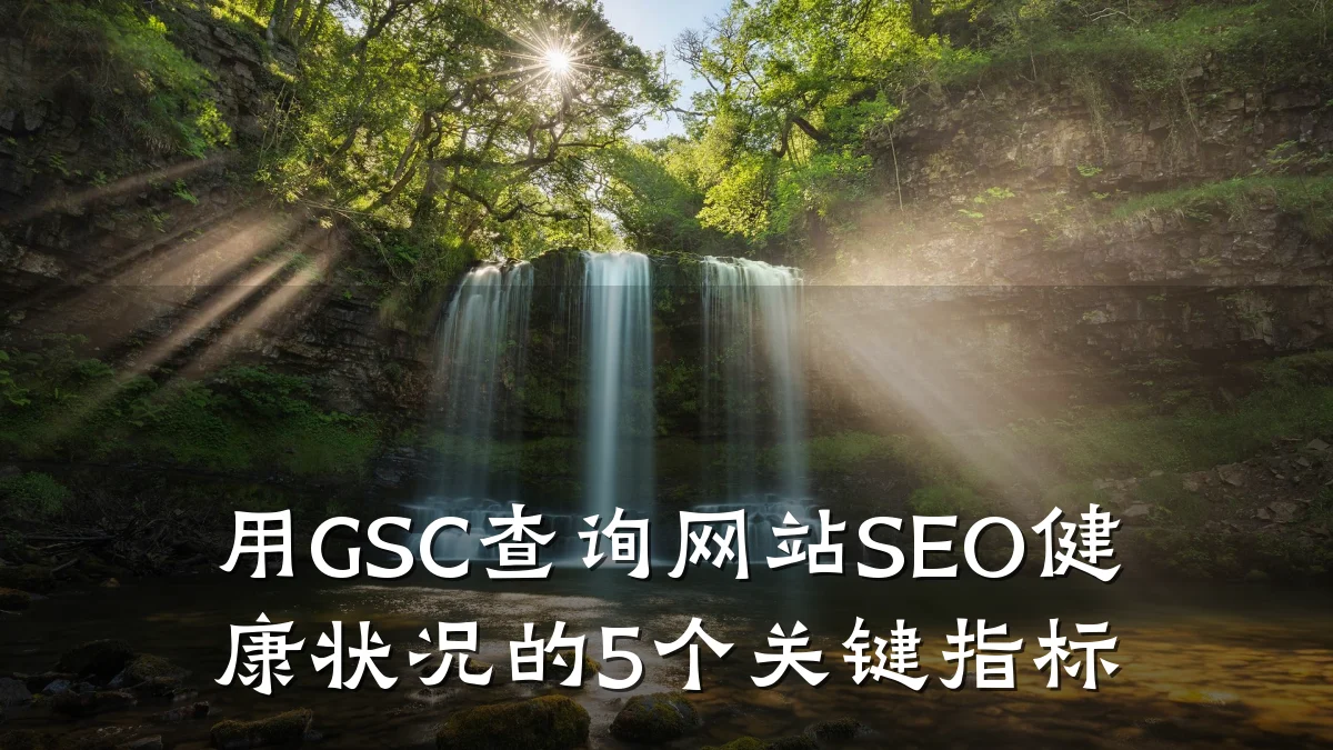 用GSC查询网站SEO健康状况的5个关键指标