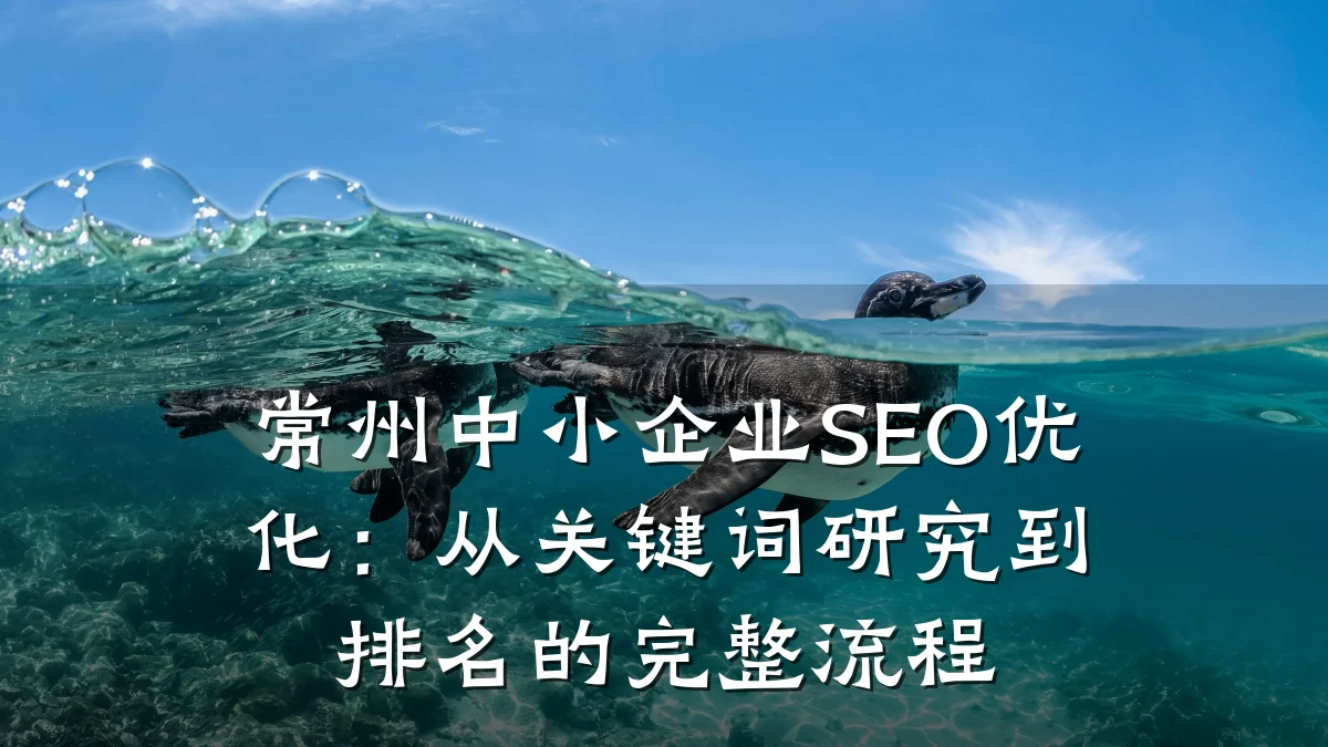 常州中小企业SEO优化:从关键词研究到排名的完整流程