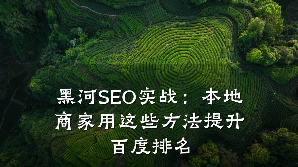 黑河SEO实战:本地商家用这些方法提升百度排名
