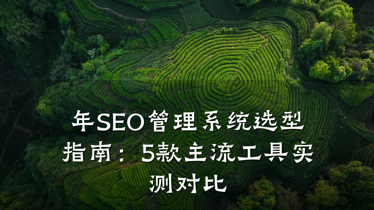 年SEO管理系统选型指南:5款主流工具实测对比