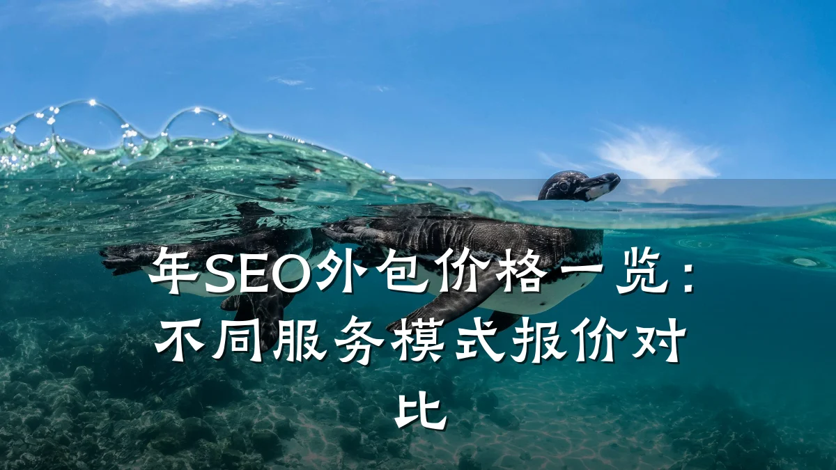 年SEO外包价格一览:不同服务模式报价对比