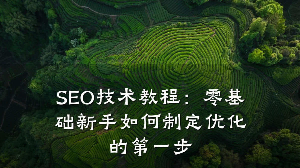 SEO技术教程：零基础新手如何制定优化的第一步