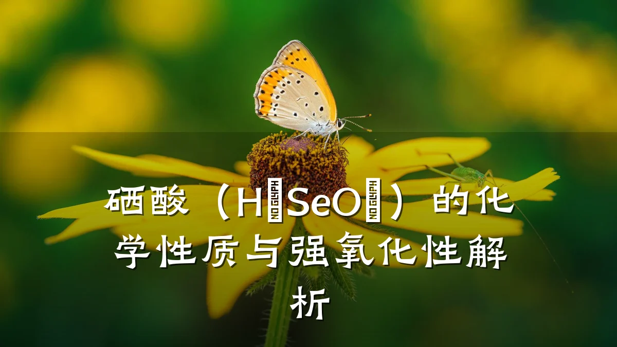 硒酸(H₂SeO₄)的化学性质与强氧化性解析