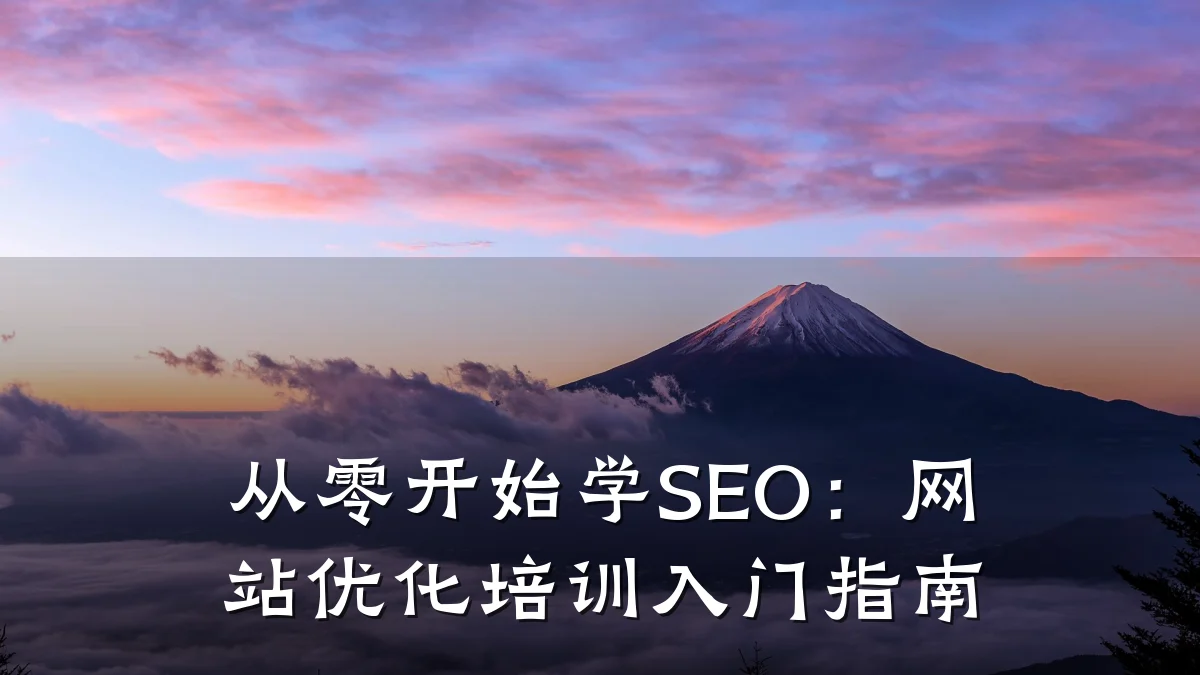 从零开始学SEO:网站优化培训入门指南