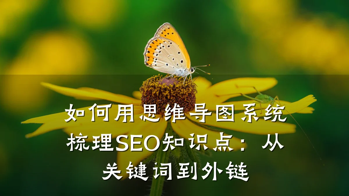 如何用思维导图系统梳理SEO知识点:从关键词到外链