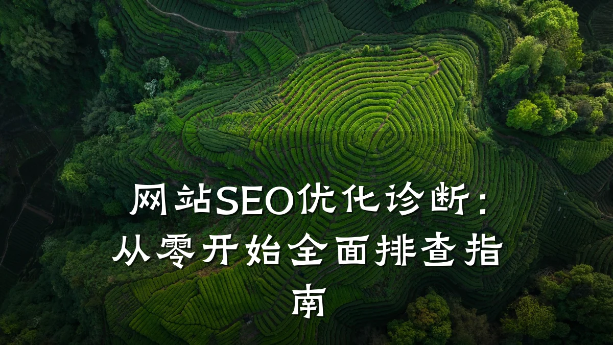 网站SEO优化诊断：从零开始全面排查指南