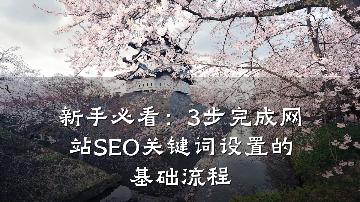 新手必看:3步完成网站SEO关键词设置的基础流程