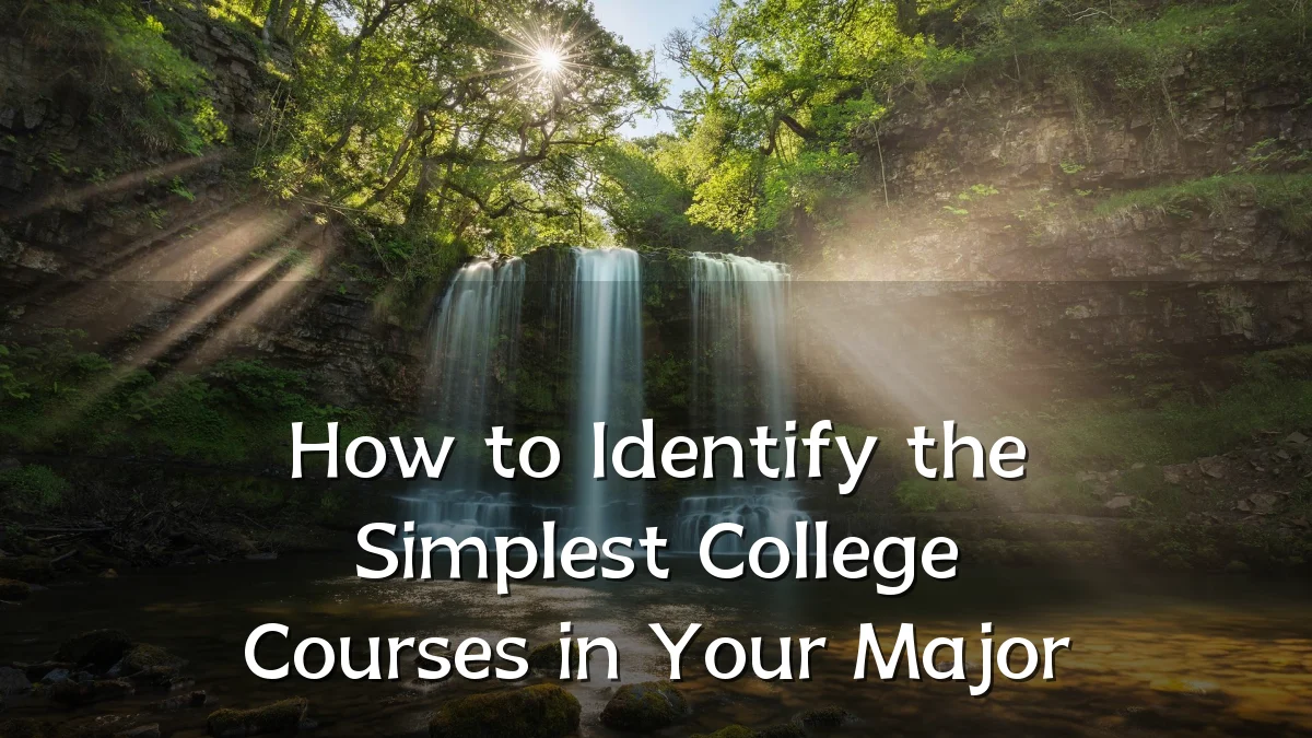 How to Identify the Simplest College Courses in Your Major