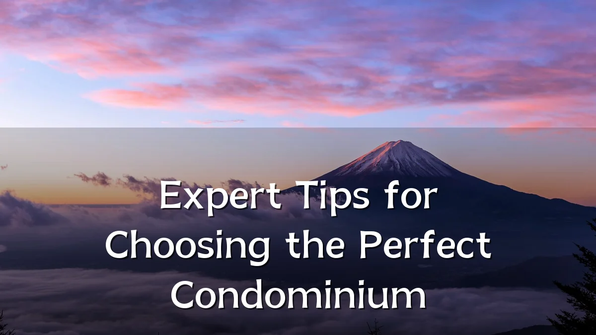 Expert Tips for Choosing the Perfect Condominium