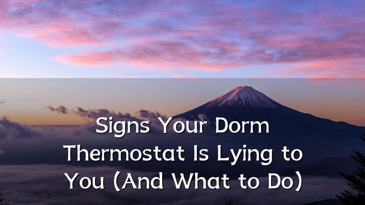 Signs Your Dorm Thermostat Is Lying to You (And What to Do)