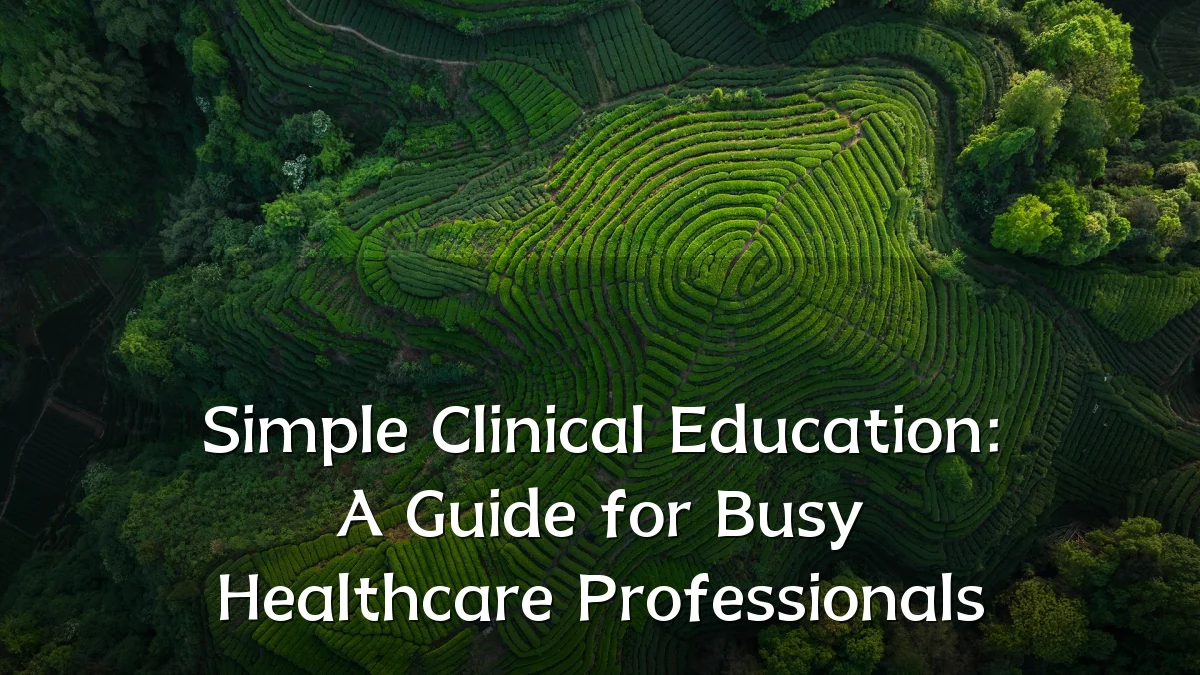 Simple Clinical Education: A Guide for Busy Healthcare Professionals