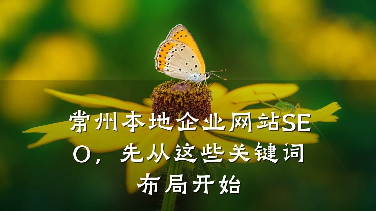 常州本地企业网站SEO,先从这些关键词布局开始