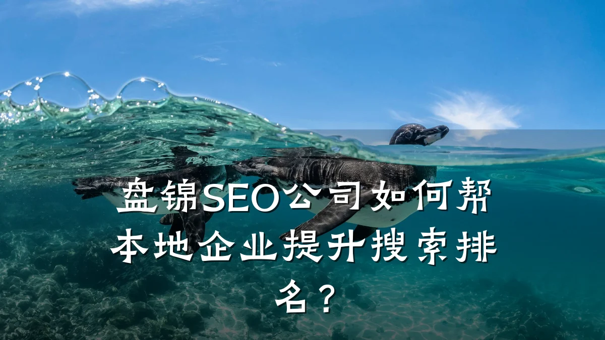盘锦SEO公司如何帮本地企业提升搜索排名?