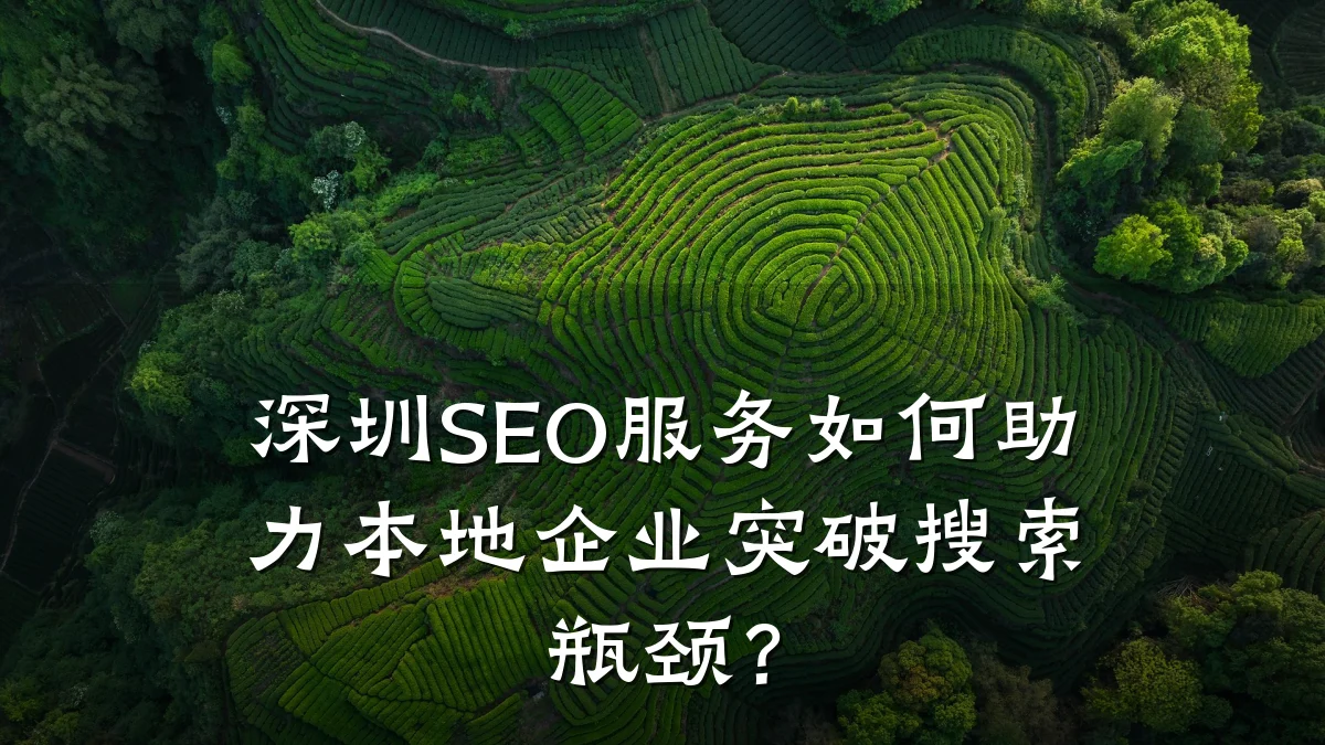 深圳SEO服务如何助力本地企业突破搜索瓶颈?