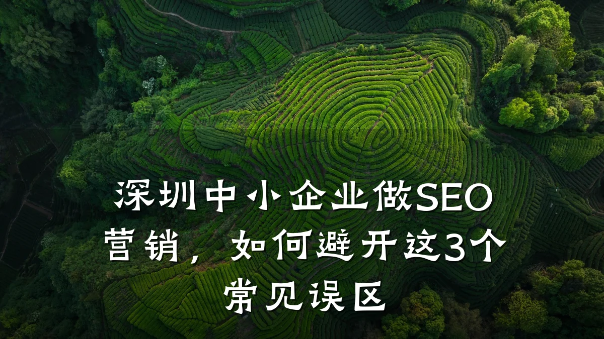 深圳中小企业做SEO营销,如何避开这3个常见误区