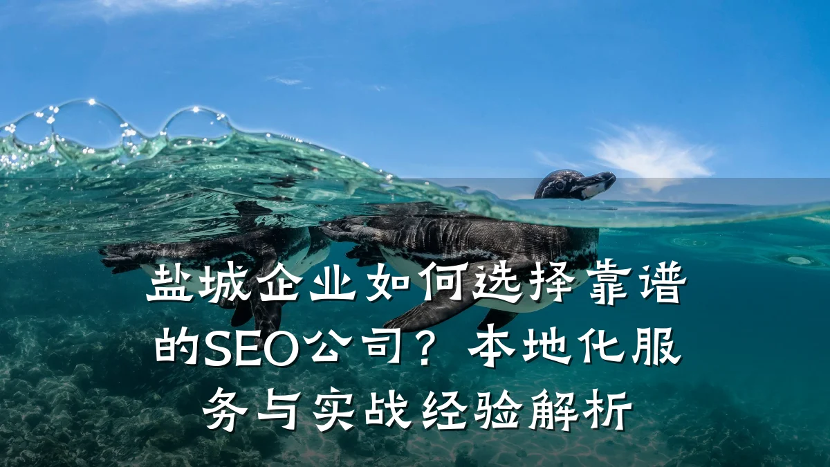 盐城企业如何选择靠谱的SEO公司?本地化服务与实战经验解析