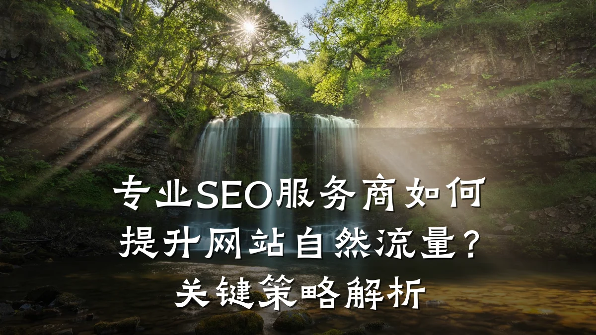 专业SEO服务商如何提升网站自然流量?关键策略解析