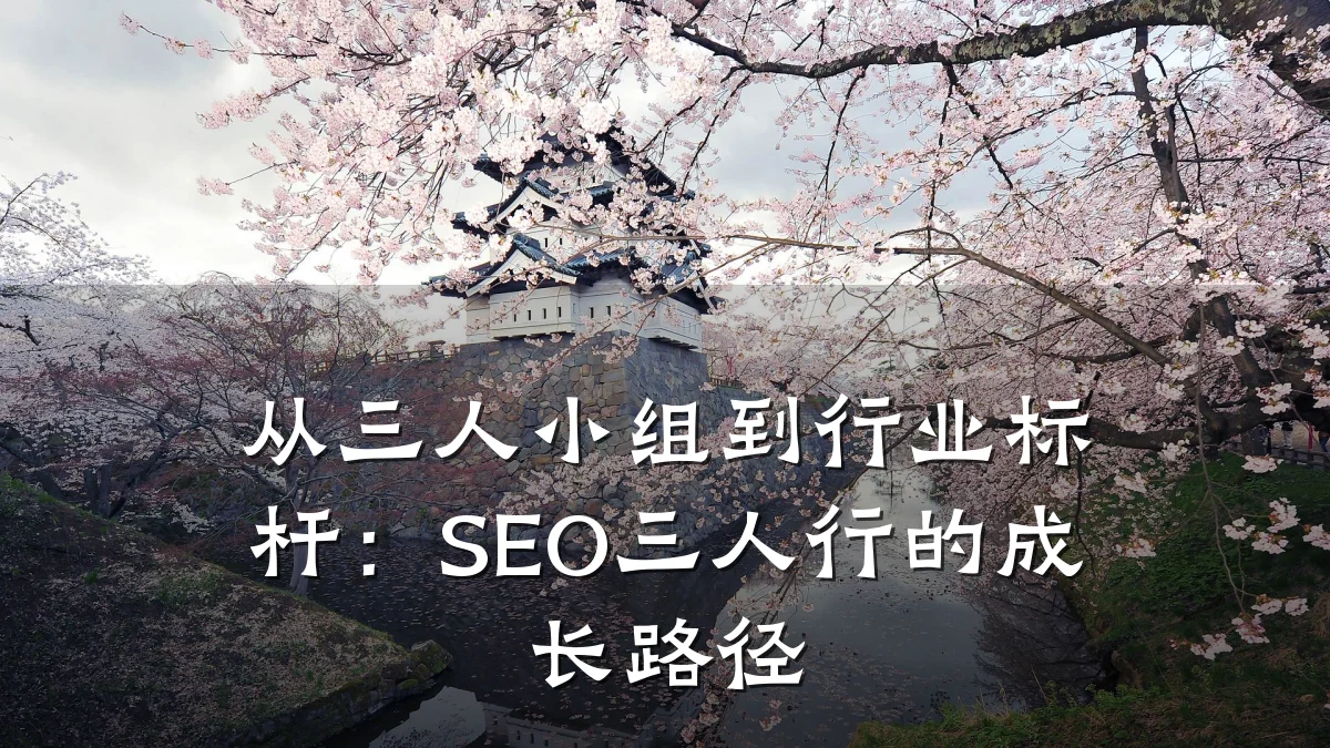 从三人小组到行业标杆：SEO三人行的成长路径