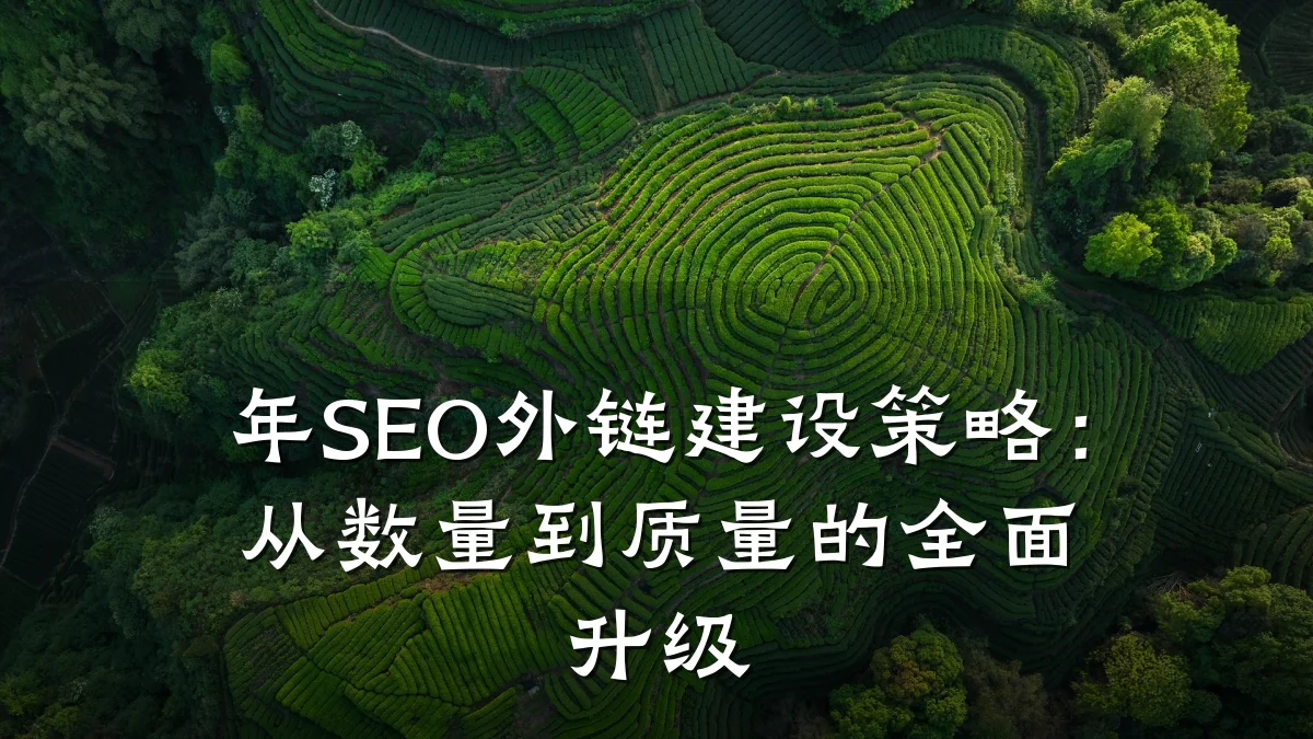 年SEO外链建设策略:从数量到质量的全面升级